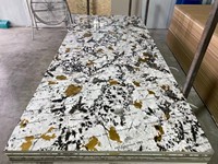 Panneau mural en marbre UV décoratif pour intérieur, feuille de marbre PVC UV, panneau UV Marbl, vente chaude