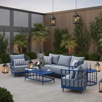 Modernes Luxuriöses Komfortables Garten-Sofa-Set Outdoor-Terrassenmöbel mit Aluminiumrahmen Wasserfestes Sofa mit Umweltfreundlichem Design von Sherman