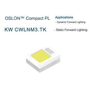 세라믹 패키지 고출력 화이트 KW CWLNM3.TK AMS- <span class=keywords><strong>3V</strong></span> 5W 오슬론 칩 다이오드 112lm/W 120도 시야각 정적 동적 - Product Image 1