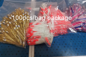 DORISEA 100 unids/bolsa faldas <span class=keywords><strong>de</strong></span> calamar luminosas suaves pulpo Señuelos <span class=keywords><strong>de</strong></span> Pesca cebos 5CM 6cm 7cm 8cm 9cm 10cm 12cm 15cm - Product Image 6