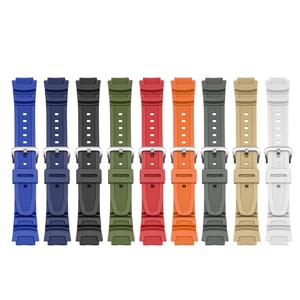Correa de Goma Transpirable Inteligente de Alta Calidad de 18 mm para <span class=keywords><strong>Casio</strong></span> AE-1000W/AQ-S810W con Hebilla de Pin - Product Image 1