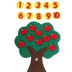 <span class=keywords><strong>Jeu</strong></span> d'apprentissage en feutre <span class=keywords><strong>de</strong></span> haute qualité 8408 pour enfants en bas âge et préscolaires : <span class=keywords><strong>Arbre</strong></span> <span class=keywords><strong>de</strong></span> pommes en feutre, chiffres, <span class=keywords><strong>jeu</strong></span> <span class=keywords><strong>de</strong></span> correspondance et <span class=keywords><strong>de</strong></span> comptage - Product Image 1