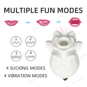 Vibrador con Forma de Flor de Lis para Mujeres, Estimulador de Clítoris y Punto G, Masajeador Romántico para el Clímax, 4 Frecuencias, Recargable por USB - Product Image 2