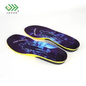 JOGHN Plantillas Para Calzado Adjustable Cushioning Flat Foot Insole Wholesale Men Insole Jump Higher Custom Shoe Insoles