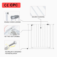 Escaliers Barrière pour bébé Animaux de compagnie Chien Clôture Certification Enfants Portes Rétractables En Gros Bébé Barrières Simple Usage Escalier Maison Porte