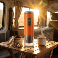 Machine à expresso portable 20 bars rechargeable par USB pour les voyages et le camping avec écran LED et nettoyage automatique