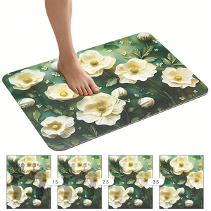 Tapis de bain en diatomite pour le côté de la baignoire avec pierre super absorbante pour absorber les éclaboussures avec un fond antidérapant pour les carreaux - Product Image 3