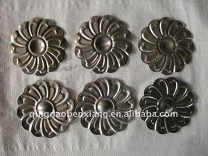 Décorations métalliques Fleurs et feuilles en <span class=keywords><strong>fer</strong></span> <span class=keywords><strong>forgé</strong></span> pour clôture et porte - Product Image 3