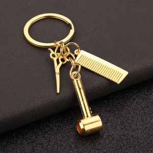 Tijeras de aleación para lavado y corte, Peine eléctrico para desenredar, Colgante de joyería de metal para llavero - Product Image 4