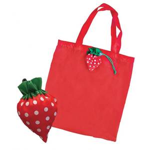 Fragola fantasia ripiegabile eco-friendly Trolley borsa trasferimento di calore mezzo stampato per uso quotidiano pubblicità regali - Product Image 1