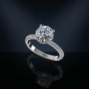แหวนเพชรทรงกลมเพาะเลี้ยงในห้องปฏิบัติการ ลดราคาพิเศษ เงินแท้ 925 ทอง 9K 14K 18K สำหรับผู้หญิง เหมาะสำหรับเป็นแหวนหมั้นและเครื่องประดับชั้นดี - Product Image 1