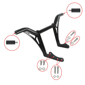 สไลเดอร์กันล้มหน้า-หลังสำหรับ Harley <span class=keywords><strong>Low</strong></span> <span class=keywords><strong>Rider</strong></span> ST 117 ปี <span class=keywords><strong>2022</strong></span> ~ 2024 ฝาครอบคาร์บอนสีดำเงา ติดตั้งง่ายแบบยึดด้วยน็อต - Product Image 4