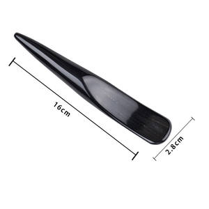 En Existencia Meviber T-1059 Herramienta Facial de Acupresión Gua Sha de Resina Negra, 1 Año de Garantía, Cuchillas de Masaje para Raspar Todo el Cuerpo - Product Image 5
