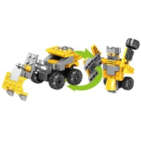 Juguete Educativo STEM Interactivo para Niños, Bloques de Construcción Transformables Shantou, Juguete DIY 2 en 1, Excavadora de Construcción, Ladrillos Robot