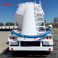 FEICHI 38m³ Semi Trailer Tangki Bubuk Dengan Kompresor Udara Mesin Diesel untuk Material Bubuk Kering 3 As Roda Trailer Pengangkut Semen