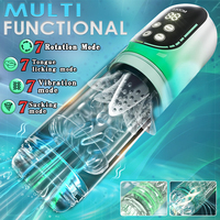 Neues Modell Flüsterleiser Männer-Stimulator Vibrator Saugend Stoßend Rotierend Automatisches Männliches Masturbationsgerät