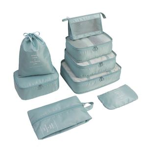 Juego de 8 Cubos de Embalaje Personalizables para Viajes, Bolsas de Almacenamiento de Ropa en Diversos Tamaños - Product Image 1