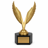 Trofeo duradero de aleación de plomo y estaño, molde existente, entrega rápida, grabado de logotipo y texto personalizados para reconocimiento de empleados, regalo corporativo
