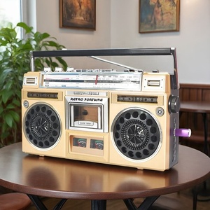 Lecteur de cassettes vintage RETRO FORTUEN avec radio FM AM SW et haut-parleur portable MP3 avec USB, Bluetooth, carte TF - Product Image 5