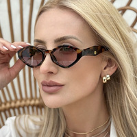 Lunettes de soleil unisexes élégantes 2025, légères, verres en PC blancs, protection UV400, mode personnalisée, vintage, polygone pour femme