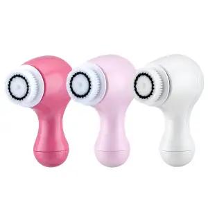 Electric Super Sonic Facial Cleaner Face Exfoliating Vibration Massaging Deep Makeup Cleansing Brush For Lady