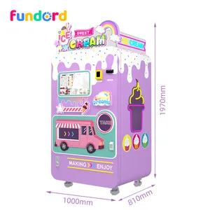 Fundord 2024 торговый автомат для мороженого мягкая машина