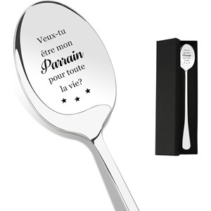 Cucchiaino da Caffè e Tè per Nonno - Acciaio Inossidabile Inciso 'Buongiorno Nonno' con Cuori Sorridenti, Regalo per Compleanno, Natale, Festa del Papà - Product Image 3