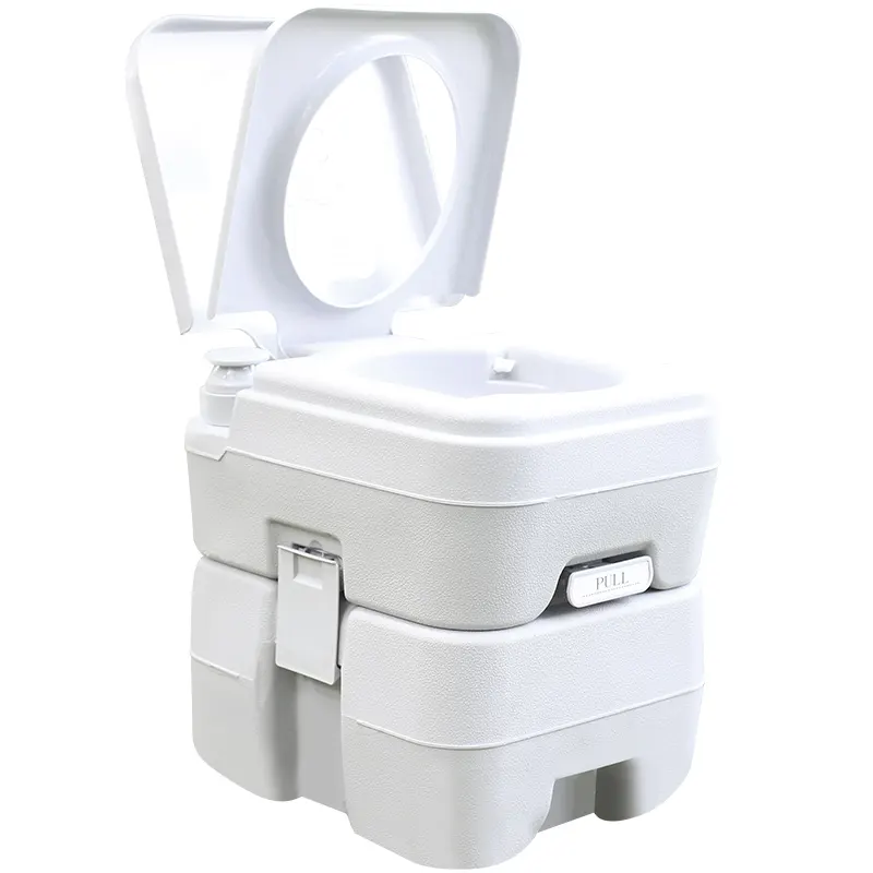 10L 20L पोर्टेबल डेरा डाले हुए यात्रा शौचालय के लिए-Designed आर. वी. नौका विहार और अन्य मनोरंजक गतिविधियों ग्रे मोबाइल शौचालय