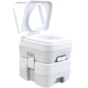 10L 20L Portable Travel Toilet-Designed for Camping RV Boating and Other Recreational Activities gray mobile toilet