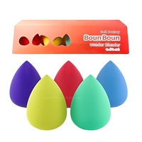 Éponges de maquillage pour femmes, en forme de goutte, sèches et humides, réutilisables, écologiques, portables, personnalisées OEM ODM, sans latex, en vrac