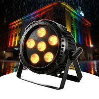 Projecteur LED sans fil étanche pour extérieur 6x18w IP65 RGBWA UV 6en1 Alimenté par batterie