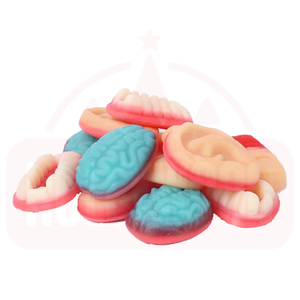 Holeywood 3D gommeux Halloween blague mixte bonbons Halal aromatisés aux fruits 342g boîte oreille doigt <span class=keywords><strong>bouche</strong></span> cerveau goût sucré <span class=keywords><strong>sucre</strong></span> bonbons - Product Image 5
