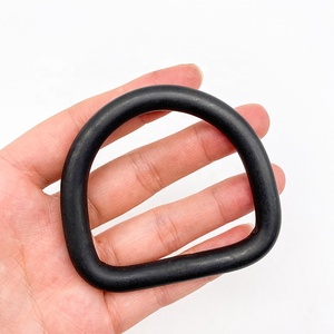 थोक पालतू सामान कुत्ते कॉलर 4*25*22mm काले स्टेनलेस स्टील 316 वेल्डेड डी अंगूठी - Product Image 2