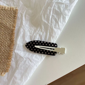 Nouveauté 2026 : Pinces à <span class=keywords><strong>cheveux</strong></span> à pois style preppy, sans pli, en gros, pinces de maquillage, épingles à franges pour femmes - Product Image 2