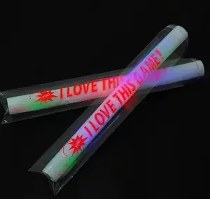 Bastões de espuma LED para festas com logotipo personalizado que brilham em bastões escuros de espuma