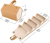 Étui en Pu pour lunettes de soleil, 1/2/3/4/5/6 fente, organisateur, affichage et rangement, étui de voyage pliable