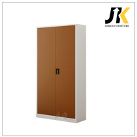 Armoire de classement métallique verrouillable en acier pour bureau, double porte, avec 4 étagères réglables – Vente en gros