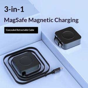 כבל טעינה אלחוטי מהיר מסוג Type-C טלסקופי, נייד, מחומר ABS, דגם HW-TC06A, עם מראה צולבת, חדש, מגנטי, לשעון. - Product Image 6