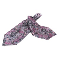 Herren-Breitkrawatte Modischer Großflächiger Paisley-Druck Retro Farbblock-Halstuch Ascot-Schal