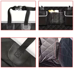 Housse de siège de <span class=keywords><strong>voiture</strong></span> pour <span class=keywords><strong>chien</strong></span> en polyester imperméable non gonflable pour SUV/camion - Transporteur de voyage pour animaux de compagnie avec tapis de <span class=keywords><strong>coffre</strong></span> de <span class=keywords><strong>voiture</strong></span> - Product Image 3