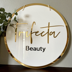 Modelli esplosivi insegna retroilluminata 3d personalizzata insegna rotonda al Neon segnaletica rotonda personalizzata del negozio - Product Image 2