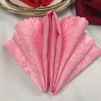 Serviette de table en tissu polyester pour mariage, vente chaude, pour hôtel et restaurant