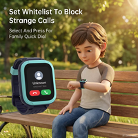 Reloj Inteligente para Niños con 4G LTE, GPS, Llamada de Emergencia SOS, Resistente al Agua IP68, Batería de 5-10 Días, Pantalla IPS de 28 mm, Monitor de Respiración y Sueño