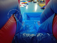 Château gonflable Spiderman commercial avec toboggan aquatique à vendre