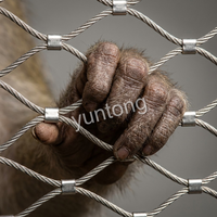 Filet de protection robuste en treillis métallique tissé pour enclos de prédateurs de zoo, barrière de sécurité pour la protection des habitats des lions, tigres et ours