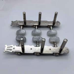 Meccaniche per Chitarra <span class=keywords><strong>Classica</strong></span> a 3 Fili con Albero a 3 File, per Corde in Acciaio, Set Destro + Sinistro, Chiave di Accordatura - Product Image 3