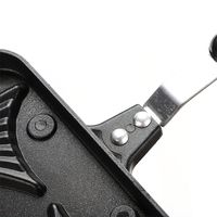 Nouveau design de gaufrier commercial d'extérieur en aluminium, moule à gaz en aluminium, machine à gâteau Taiyaki en forme de poisson
