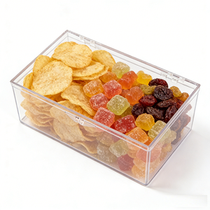 Caja de Plástico PP Cuadrada Hecha a Mano, Ecológica, con Tapa Magnética, Multiusos, Organizador para el Hogar y Supermercado, para Refrigerios - Product Image 5