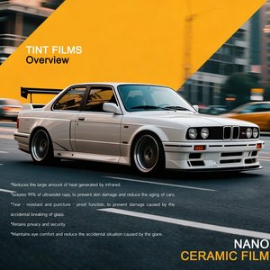 GT45, película de tinte de ventana de cerámica Nano autocurativa, pegatinas de <span class=keywords><strong>coche</strong></span> resistentes al calor para mascotas, protección de aislamiento Solar que cambia de Color - Product Image 2