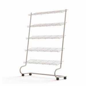 Étagères inclinées en fil métallique, porte-chaussures sur pied, plusieurs niveaux, support chromé pour chaussures - Product Image 3